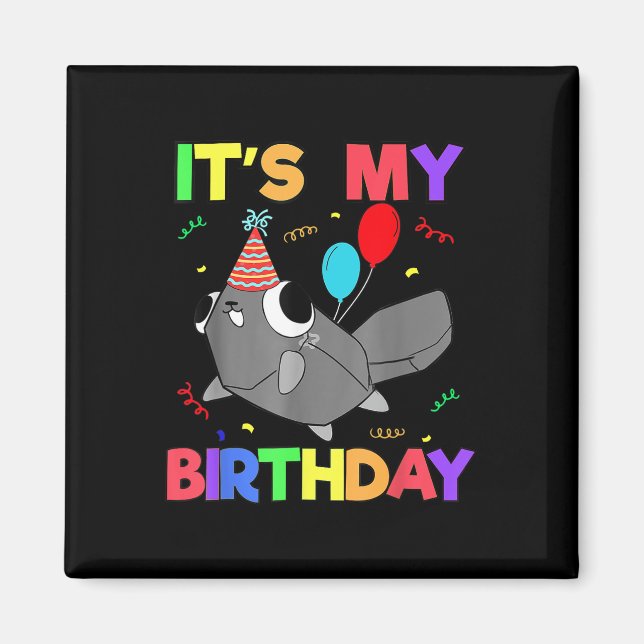 Dandys World Pebble Birthday Decoration For Kids B Magnet (Front)