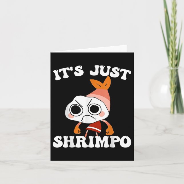 Dandys World Pebble _ Its Just Shrimpo Kids Dandys Card (Front)