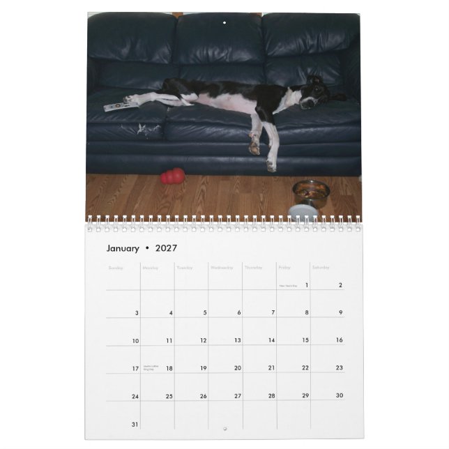 Dane Calender Calendar (Jan 2027)