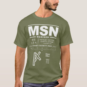 Dane County Regional Airport MSN T-Shirt