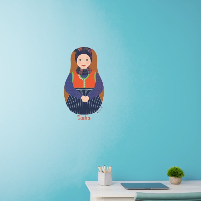 Dane, Rømø Matryoshka Wall Decal (Home Office)
