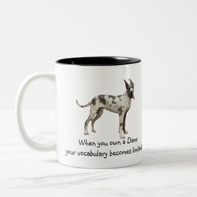 Dane Vocabulary Two-Tone Coffee Mug (Left)