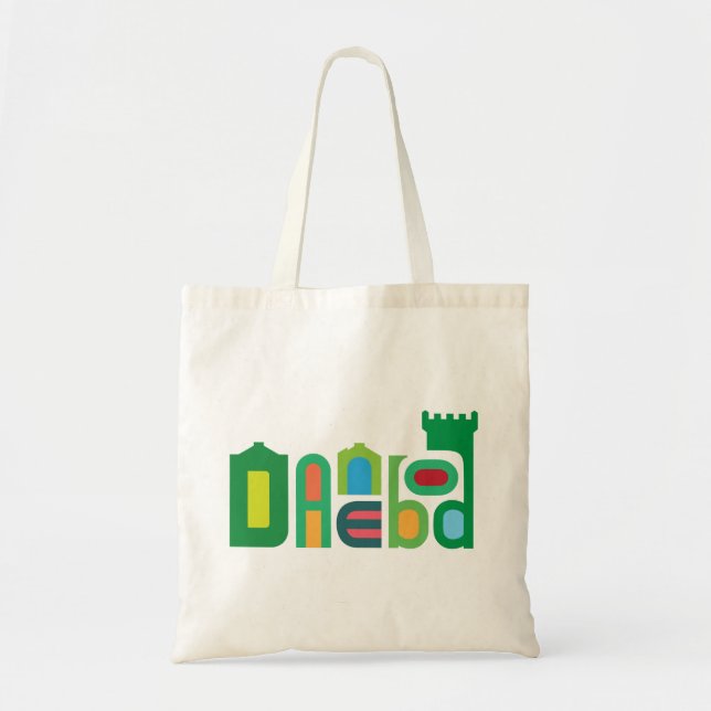 Danebod Colorful Green Logo Tote Bag (Front)