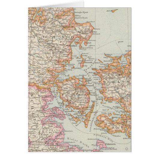 Danemark - Denmark Map Cards (Front)