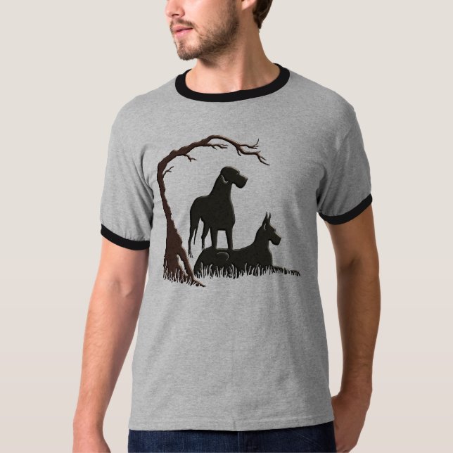 Danes In The Grass T-Shirt (Front)
