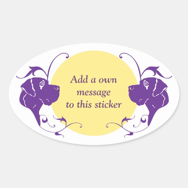 Danesticker Oval Sticker (Front)