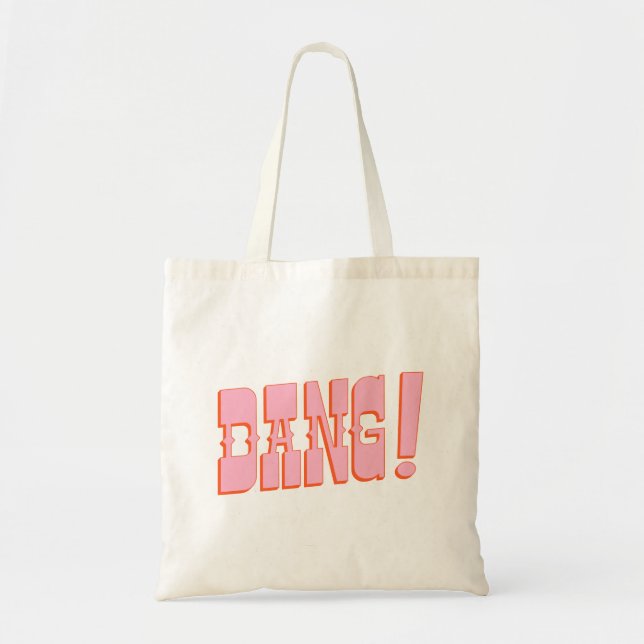 DANG! (western saloon font, retro mod colors) Tote Bag (Front)