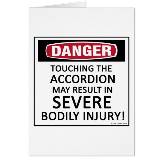 Danger Accordion Cards (Front)