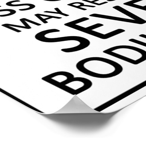 Danger Bass Poster Zazzle