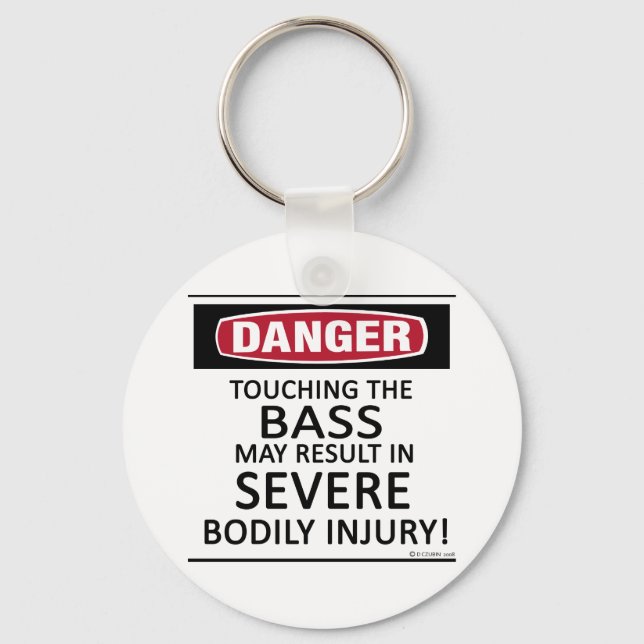 Danger Bass Keychain (Front)