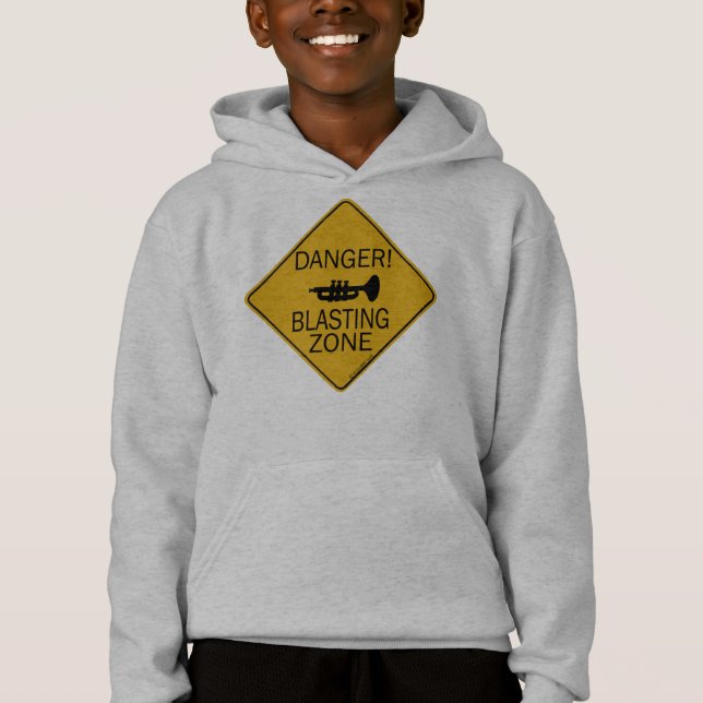 Danger Blasting Zone Hoodie (Front)