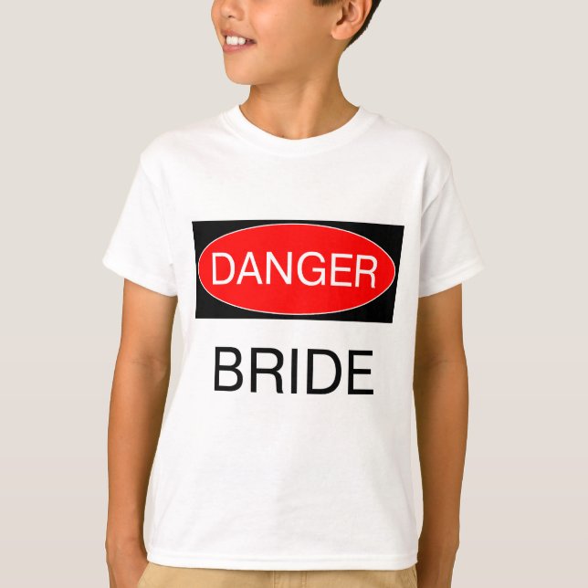 Danger - Bride Funny Wedding T-Shirt Mug Apron (Front)