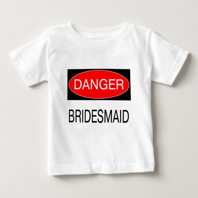 Danger - Bridesmaid Funny Wedding T-Shirt Mug Hat (Front)