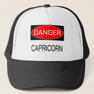 Danger - Capricorn Funny Astrology T-Shirt Hat