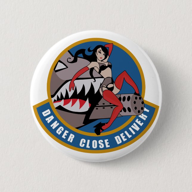 DANGER CLOSE DELIVERY VELCRO MORALE PATCH - FULL C BUTTON (Front)
