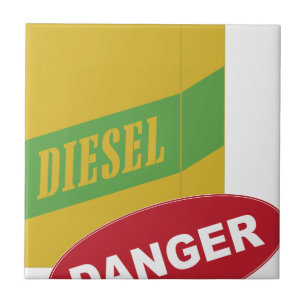 Danger Diesel Can Tile