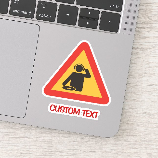 Danger DJs at Work Sticker (Detail)