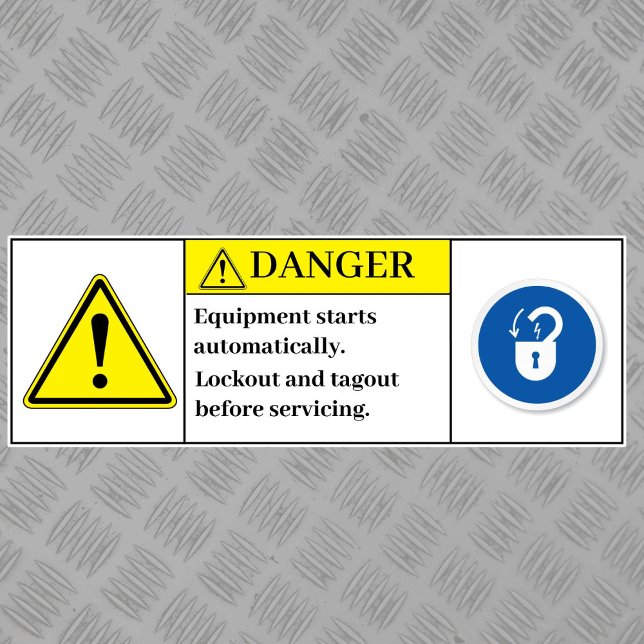 Danger Equipment Starts Automatically Label (Creator Uploaded)