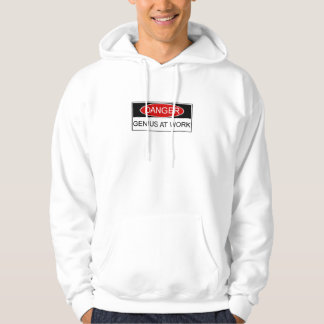 Danger Genius at Work Hoodie