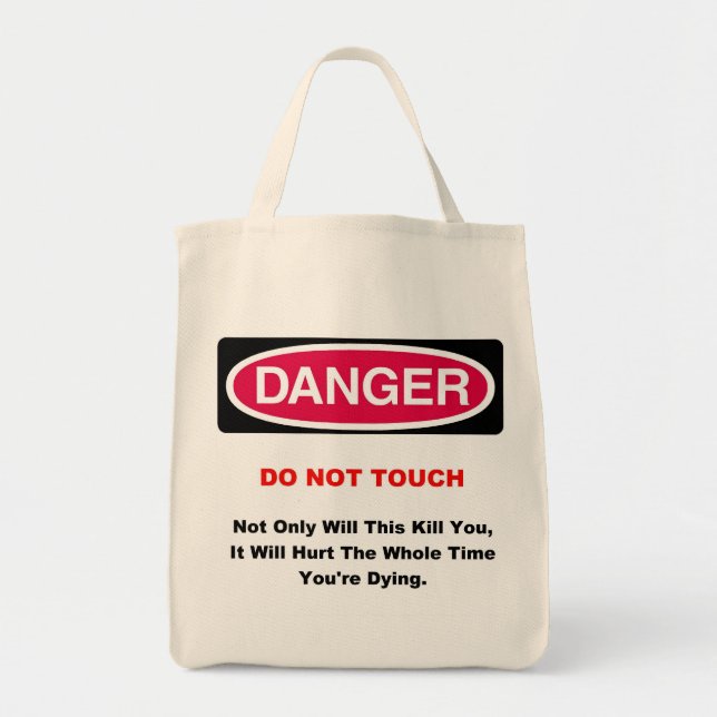 Danger Grocery Bag (Front)