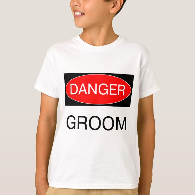 Danger - Groom Funny Wedding T-Shirt Mug Hat Apron (Front)