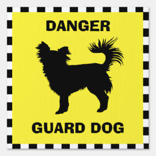 Danger Guard Dog Sign
