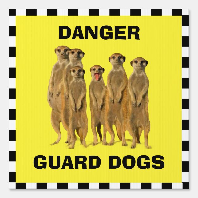 Danger Guard Dog Sign (Front)