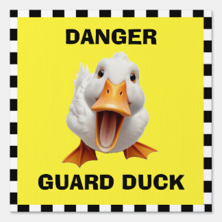 Danger Guard Dog Sign