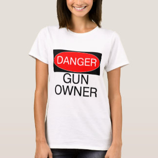 Danger - Gun Owner Funny T-Shirt Mug Hat Bag Apron