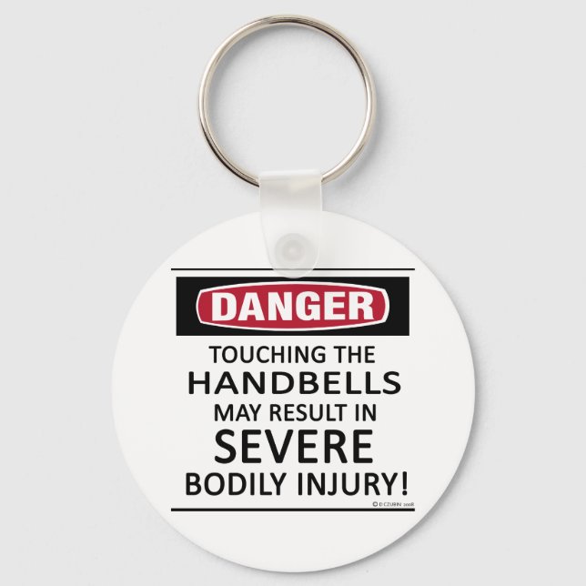 Danger Handbells Keychain (Front)