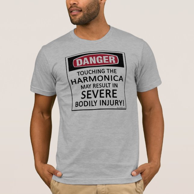 Danger Harmonica T-Shirt (Front)