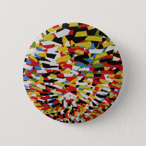 Danger Hazard Warning Abstract Optical Collage Button