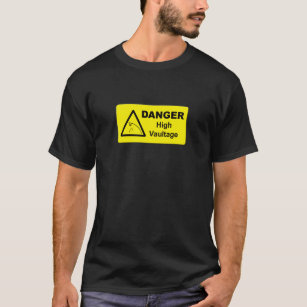 Danger High Vaultage Pole Vault Small Design Area T-Shirt