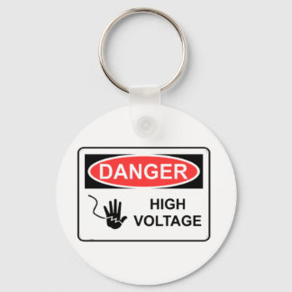 DANGER HIGH VOLTAGE KEYCHAIN