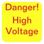 Danger High Voltage Stickers