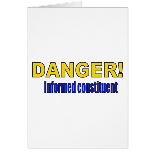 DANGER! Informed constituent Cards (Front)
