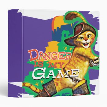 Danger Is My Game 3 Ring Binder by pussinboots at Zazzle