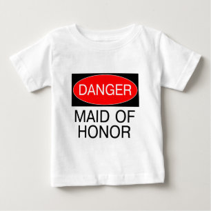 Danger - Maid Of Honor Funny Wedding T-Shirt Mug