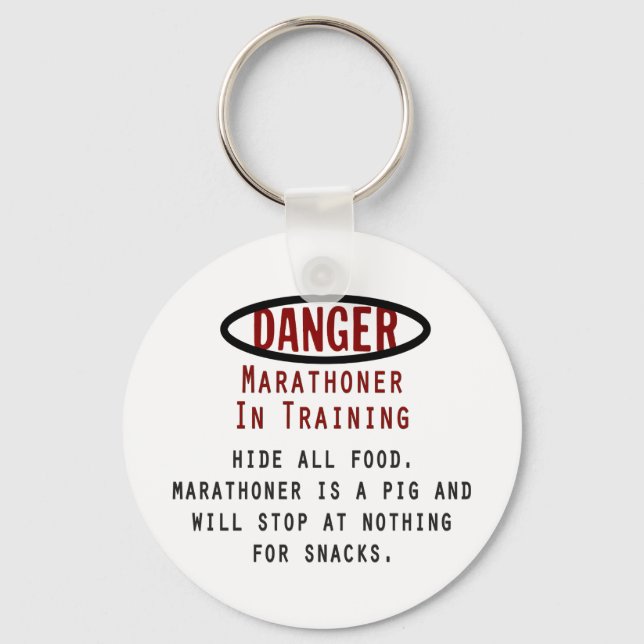 Danger Marathoner Keychain (Front)