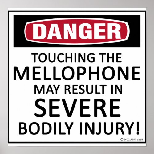 Danger Mellophone Poster