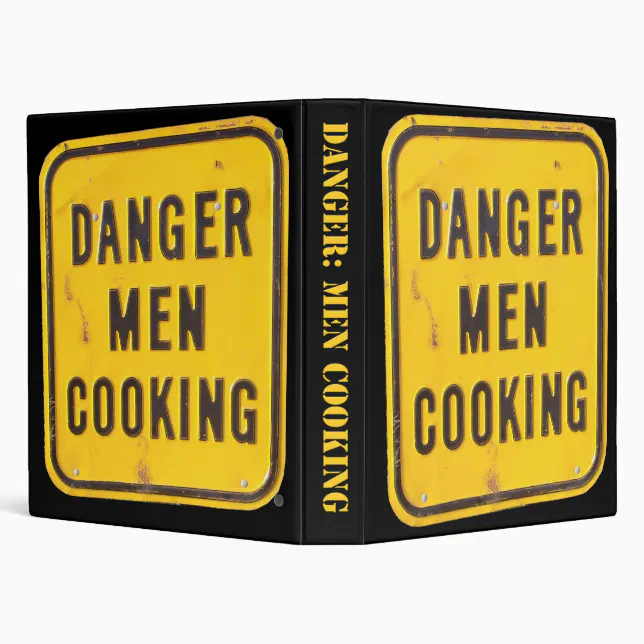 Danger Men Cooking Cookbook Binder | Zazzle