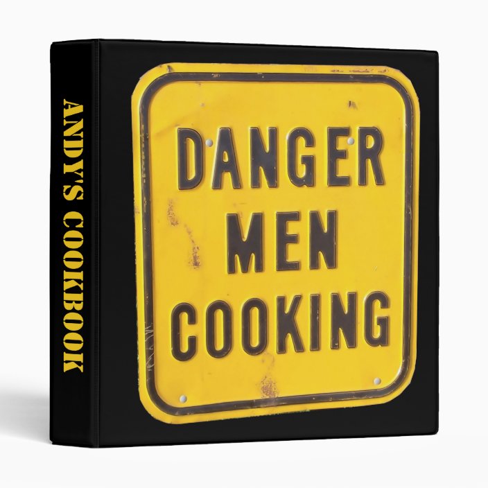 Danger Men Cooking Cookbook Binder | Zazzle.com