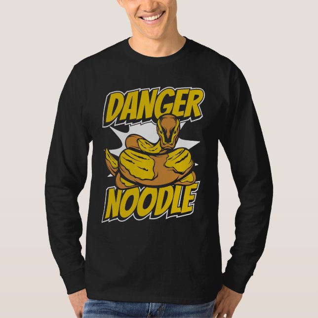 Danger Noodle Snake Owner Snake  Banana Ball Pytho T-Shirt (Front)