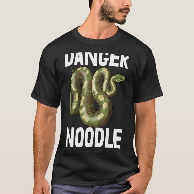 Danger Noodle Snake Python Slithering Tee Snake (Front)