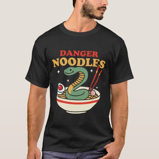 Danger Noodles Snake Ramen T-Shirt (Front)