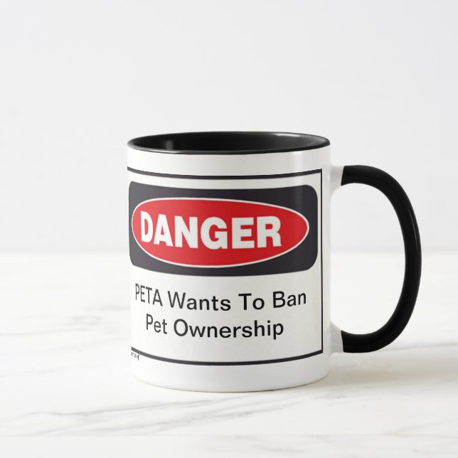 Danger PETA mug (Right)