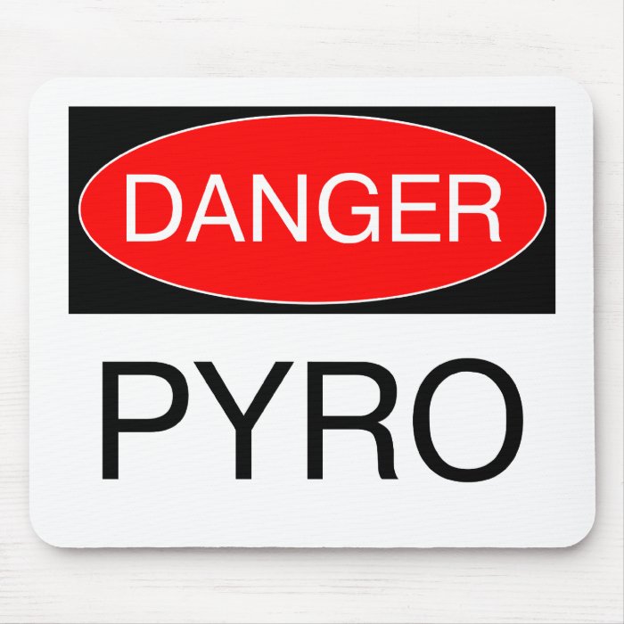 Danger   Pyro Funny Pyrotechnician T Shirt Mug Bag Mousepads