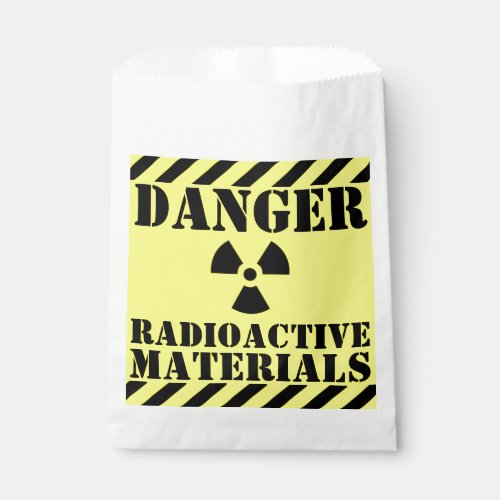 DANGER RADIOACTIVE MATERIALS  Trick Or Treat Favor Bag