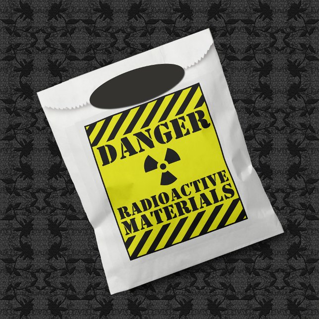 DANGER RADIOACTIVE MATERIALS  Trick Or Treat Favor Bag (Creator Uploaded)