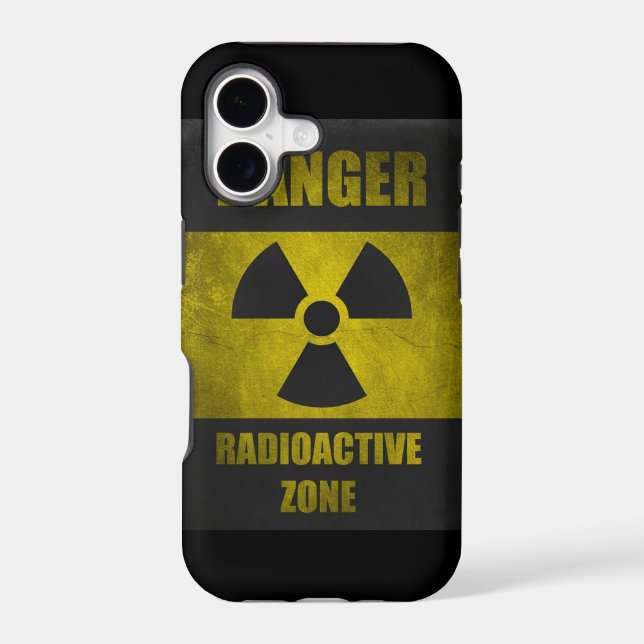 Danger Radioactive Zone Retor Funny iPhone 5 Case (Back)